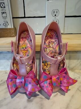 JoJo Siwa Pink Star Bow Jelly Mary Janes
